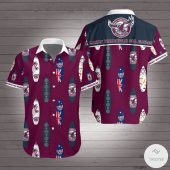 NRL Manly Warringah Sea Eagles Surfboard Indigenious Hawaiian Shirt