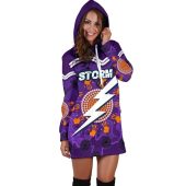 Nrl Melbourne Storm Indigenous Aboriginal Women Hoodie Dress 3.jpg - demo10