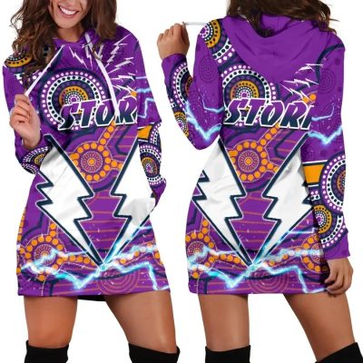 NRL Melbourne Storm Indigenous Thunder Women Hoodie Dress