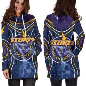 Nrl Melbourne Storm Lightning Indigenous Women Hoodie Dress 2.jpg - demo10