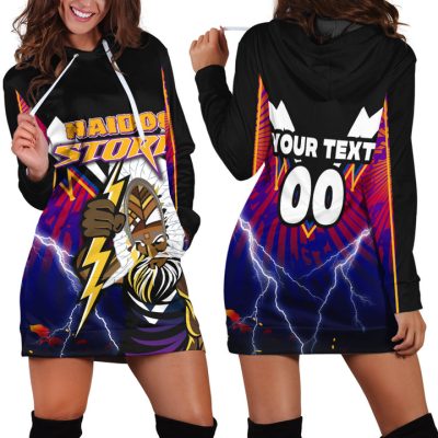 NRL Melbourne Storm NAIDOC Custom Name Number Women Hoodie Dress