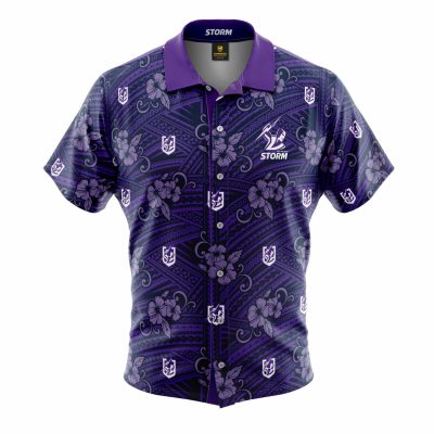 NRL Melbourne Storm Tribal Hawaiian Shirt