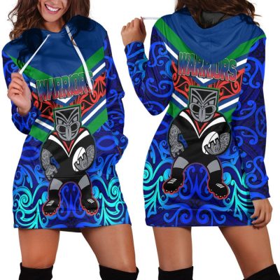 NRL New Zealand Warriors Aboriginal Tattoo Women Hoodie Dress