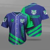 NRL New Zealand Warriors Blue Green Baseball Jersey