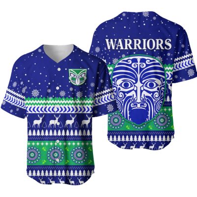 NRL New Zealand Warriors Christmas Baseball Jersey