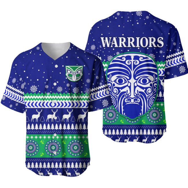 NRL New Zealand Warriors Christmas Baseball Jersey