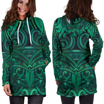 NRL New Zealand Warriors Green Women Hoodie Dress