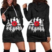 Nrl New Zealand Warriors Lest We Forget Anzac Day Women Hoodie Dress 4758.jpeg - demo10