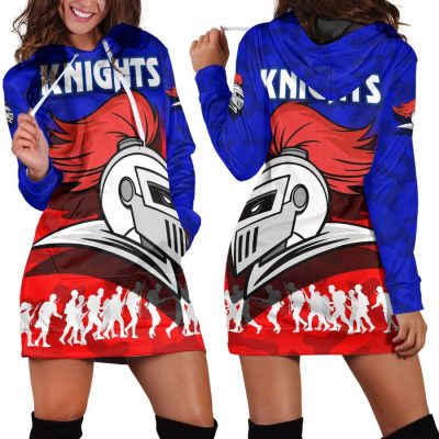 NRL Newcastle Knights ANZAC Camouflag Women Hoodie Dress