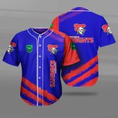 NRL Newcastle Knights Blue Red Baseball Jersey