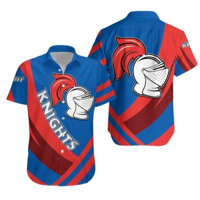 NRL Newcastle Knights Impressive Blue Hawaiian Shirt