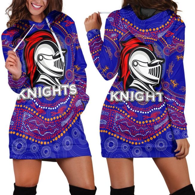 NRL Newcastle Knights Indigenous Women Hoodie Dress
