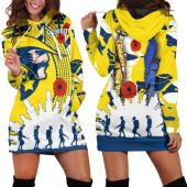 NRL North Queensland Cowboys ANZAC Limited Edition Women Hoodie Dress