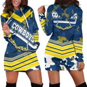 NRL North Queensland Cowboys Camo Style Women Hoodie Dress