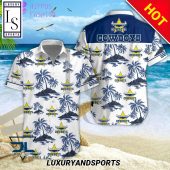 NRL North Queensland Cowboys Coconut Tree Islands Hawaiian Shirt