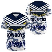 Nrl North Queensland Cowboys Custom Text Anzac Day Camo Baseball Jersey 0747.jpeg - demo10