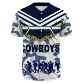 Nrl North Queensland Cowboys Custom Text Anzac Day Camo Baseball Jersey 0752.jpeg - demo10