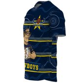 Nrl North Queensland Cowboys Custom Text Navy Indigenous Baseball Jersey 0808.jpeg - demo10