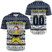 Nrl North Queensland Cowboys Custom Text Number Christmas Baseball Jersey 0733.jpeg - demo10