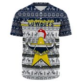 Nrl North Queensland Cowboys Custom Text Number Christmas Baseball Jersey 0737.jpeg - demo10
