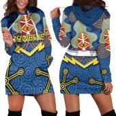 NRL North Queensland Cowboys Indigenous New Trending Women Hoodie Dress