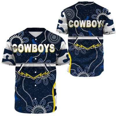 NRL North Queensland Cowboys Special Didigenous Baseball Jersey
