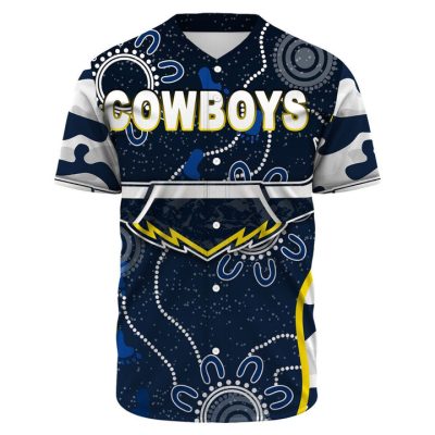 NRL North Queensland Cowboys Special Didigenous Baseball Jersey