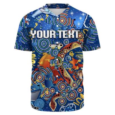 NRL Parramatta Eels Custom Text Indigenous NAIDOC New Baseball Jersey