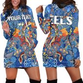 NRL Parramatta Eels Custom Text Indigenous NAIDOC New Women Hoodie Dress