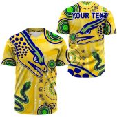 Nrl Parramatta Eels Custom Text Indigenous Yellow Baseball Jersey 3652.jpeg - demo10