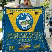 NRL Parramatta Eels EST 1947 Quilt Blanket