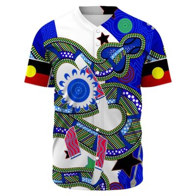 NRL Parramatta Eels NAIDOC Blue Baseball Jersey