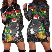 NRL Penrith Panthers Custom Text Christmas Women Hoodie Dress