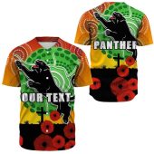 Nrl Penrith Panthers Custom Text Poppy Anzac Baseball Jersey 2007.jpeg - demo10