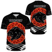 Nrl Penrith Panthers Custom Text Poppy Flower Baseball Jersey 1955.jpeg - demo10