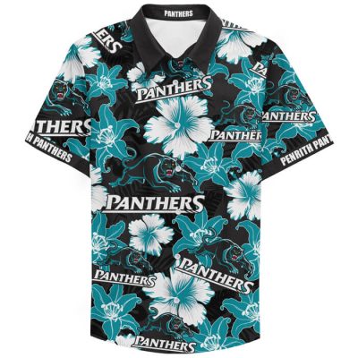 NRL Penrith Panthers Floral Hawaiian Shirt V2
