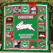 Nrl South Sydney Rabbitohs Custom Name Quilt Blanket 3922.jpg - demo10