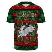 Nrl South Sydney Rabbitohs Custom Text Aboriginal Baseball Jersey 5016.jpeg - demo10