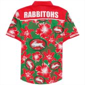 Nrl South Sydney Rabbitohs Custom Text Floral Hawaiian Shirt 4147.jpg - demo10
