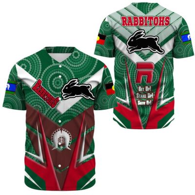 NRL South Sydney Rabbitohs NAIDOC Sporty Style Baseball Jersey