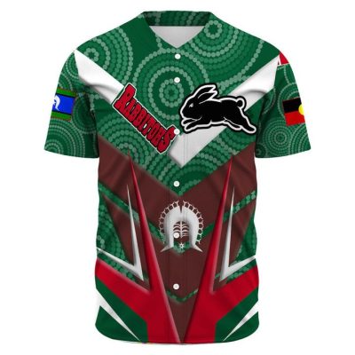 NRL South Sydney Rabbitohs NAIDOC Sporty Style Baseball Jersey