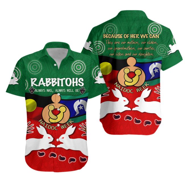 NRL South Sydney Rabbitohs NAIDOC Week Hawaiian Shirt
