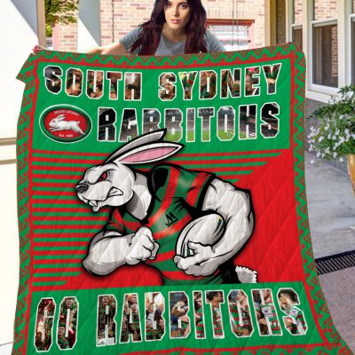 NRL South Sydney Rabbitohs Quilt Blanket V1
