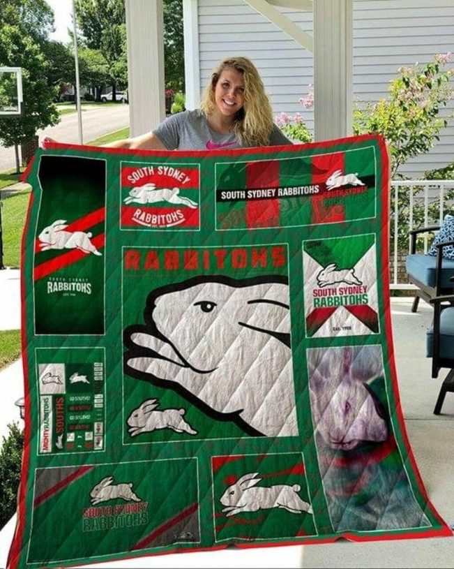 NRL South Sydney Rabbitohs Quilt Blanket V2