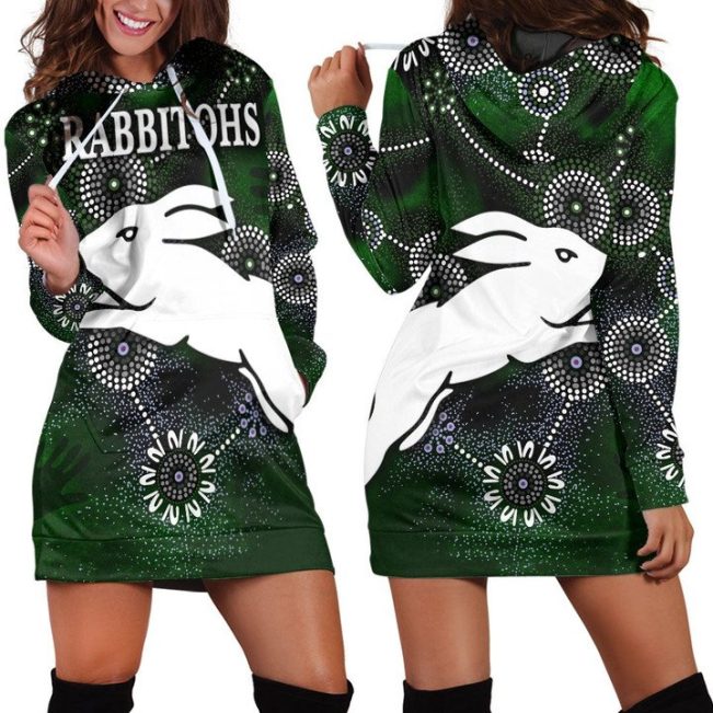 NRL South Sydney Rabbitohs Vintage Indigenous Women Hoodie Dress