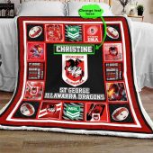 Nrl St. George Illawarra Dragons Custom Name Quilt Blanket V1 5534.jpeg - demo10