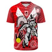 Nrl St. George Illawarra Dragons Custom Text Naidoc New Baseball Jersey 0516.jpeg - demo10