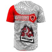 Nrl St. George Illawarra Dragons Grey Simple Indigenous Style Baseball Jersey 0619.jpeg - demo10