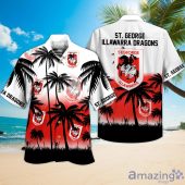 NRL St. George Illawarra Dragons Palm Trees Hawaiian Shirt