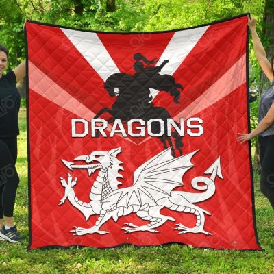 NRL St. George Illawarra Dragons Quilt Blanket V3